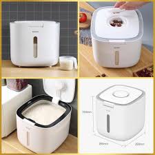 Thùng đựng gạo Ecoco 10kg chống ẩm, thông minh cao cấp
