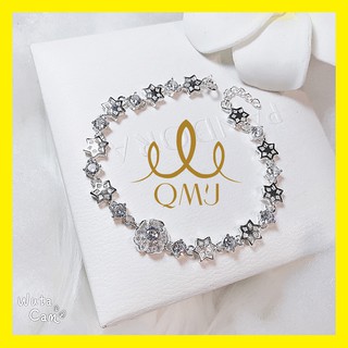 💖FREESHIP- Lắc tay bạc - Lắc tay hoa sao cánh cong đẹp mê, bạc 925 chuẩn cao cấp