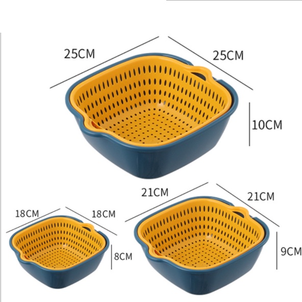 Set 6 món rổ kèm chậu nhựa cao cấp 2022