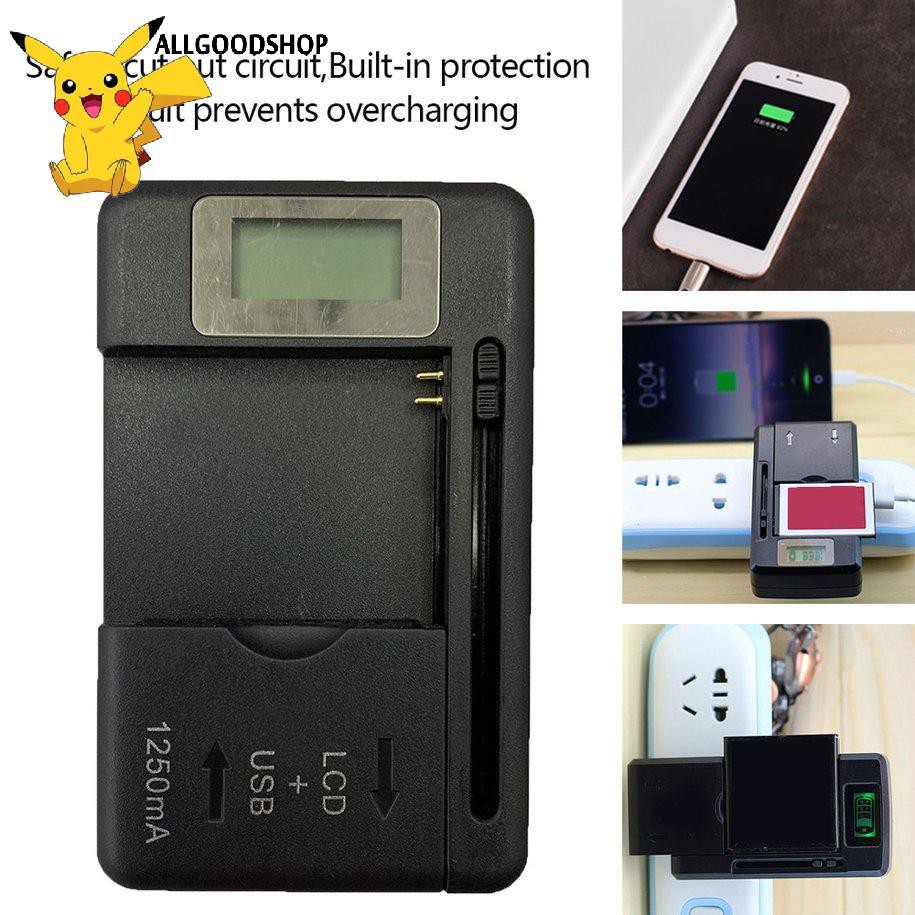 111all} Universal Mobile Battery Charger LCD Indicator Screen for Phones With USB-Port