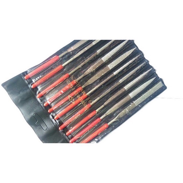 Bộ Dũa hợp kim 10 chi tiết 4*160mm cao cấp