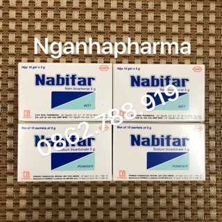 Muối Rửa Vệ Sinh Phụ Nữ Nabifar. Hộp 10 gói