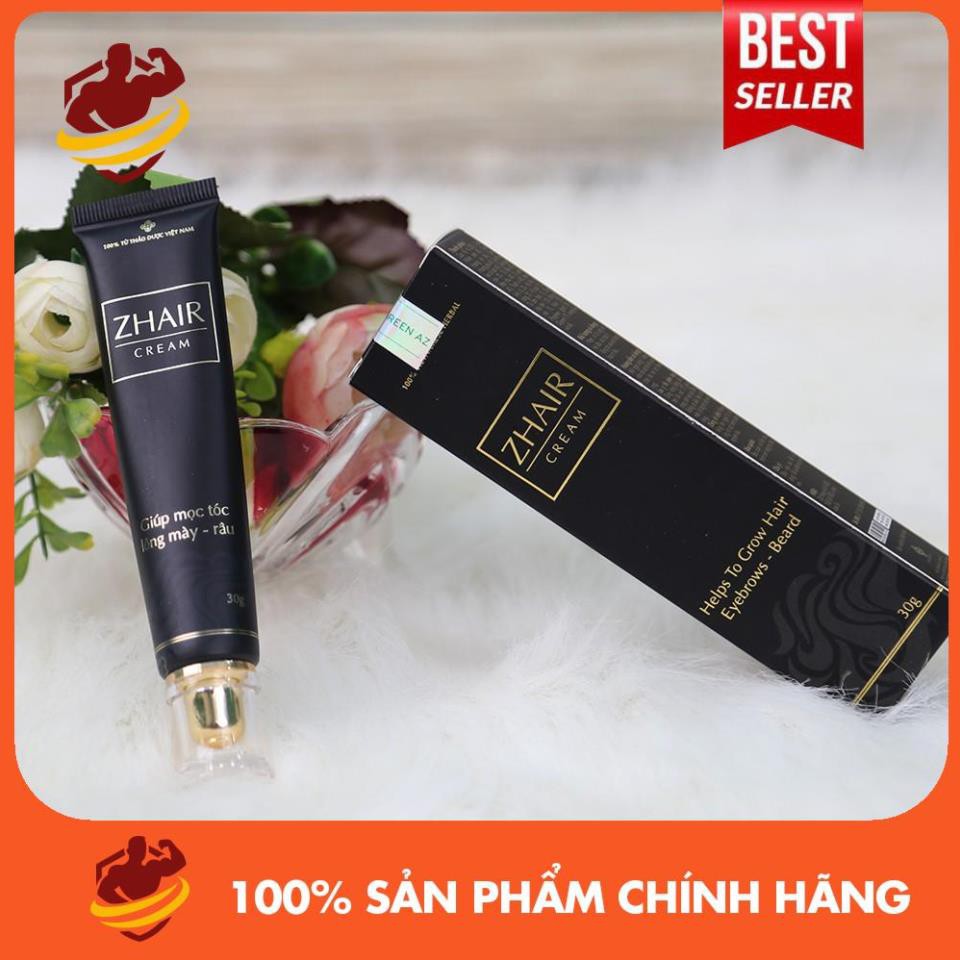 [FLASH SALE] TUÝP BÔI ZHAIR CREAM - Dứt điểm bạc tóc, rụng tóc, hói đầu. Siêu kích thích mọc tóc nhanh [HÀNG CHÍNH HÃNG]