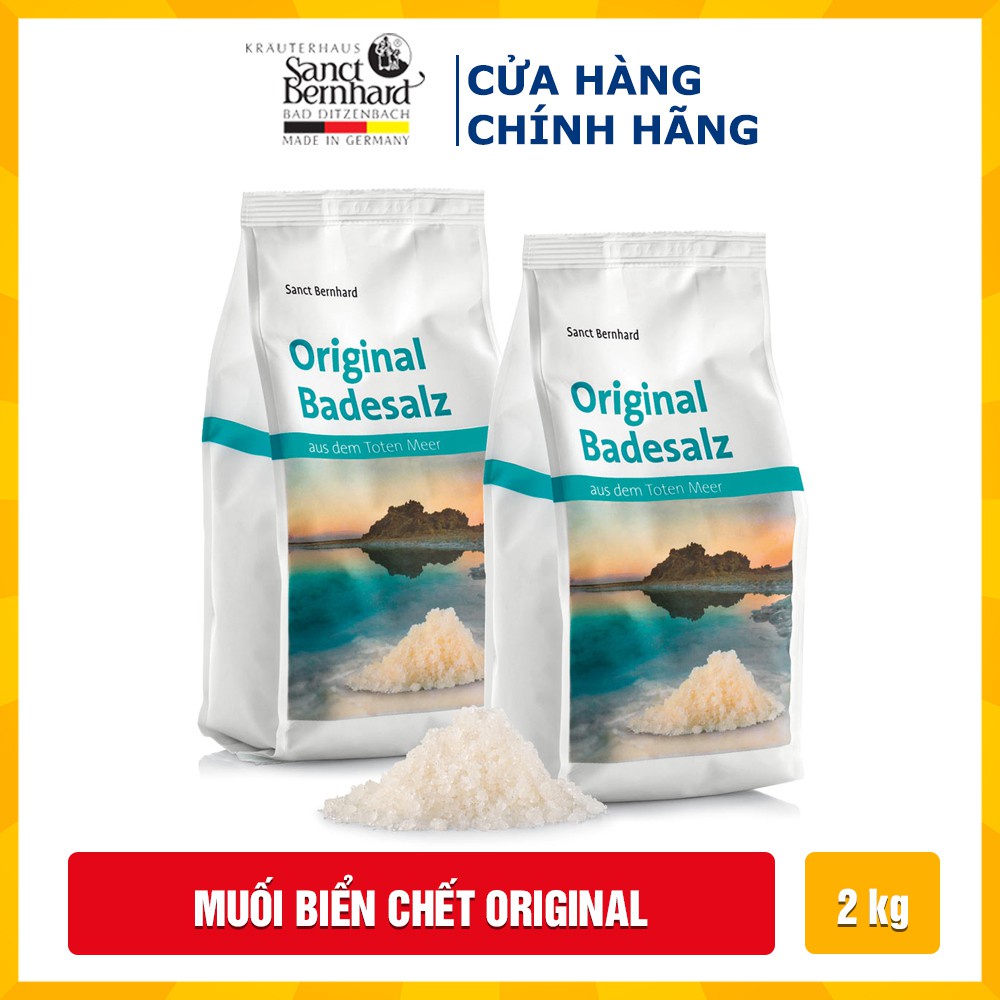 Muối biển chết Original Badesalz 2KG giúp tái tạo da - [ Chính hãng Sanct Bernhard Đức]