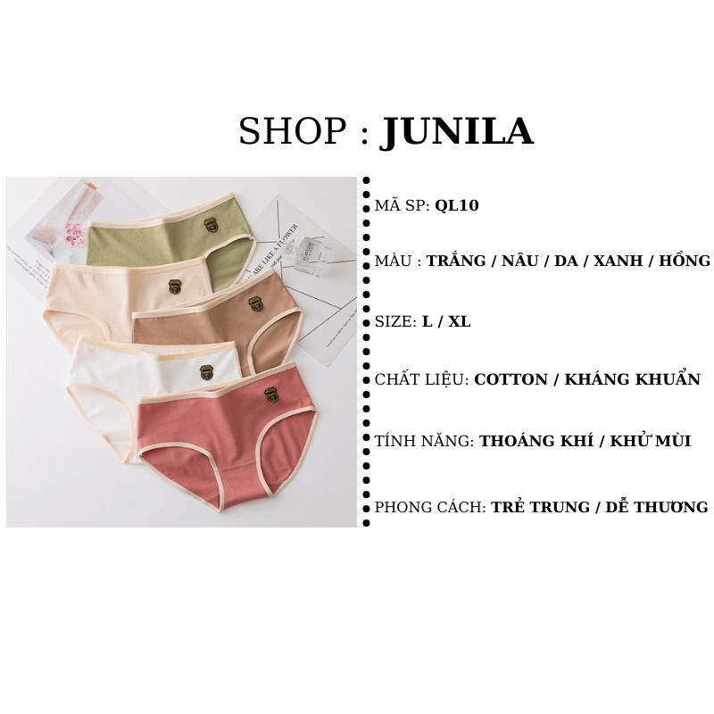 Quần lót nữ cotton mềm mại giá rẻ thoải mái QL10 | BigBuy360 - bigbuy360.vn
