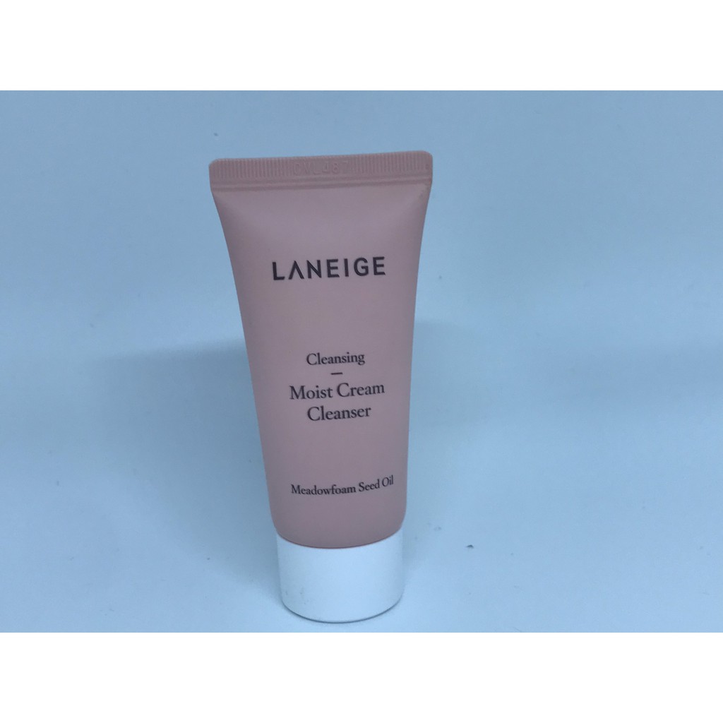 Sữa rửa mặt làm sạch dành cho da thường và da khô Laneige Moist Cream Cleanser 30ml