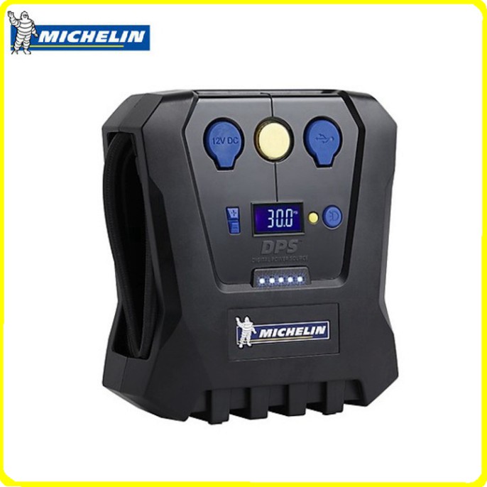 Sản phẩm Máy bơm lốp ô tô tự ngắt nhãn hiệu Michelin 4398ML (12266) Áp suất bơm 150PSI, công suất 180W .