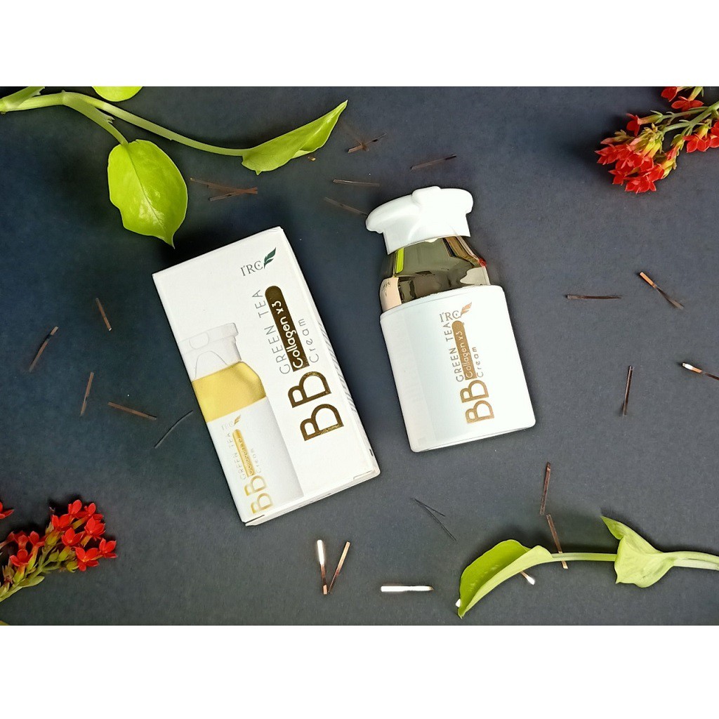 Kem nền che khuyết điểm BB Cream GreenTea IRC cho da dầu mụn chống nắng dưỡng da | BigBuy360 - bigbuy360.vn