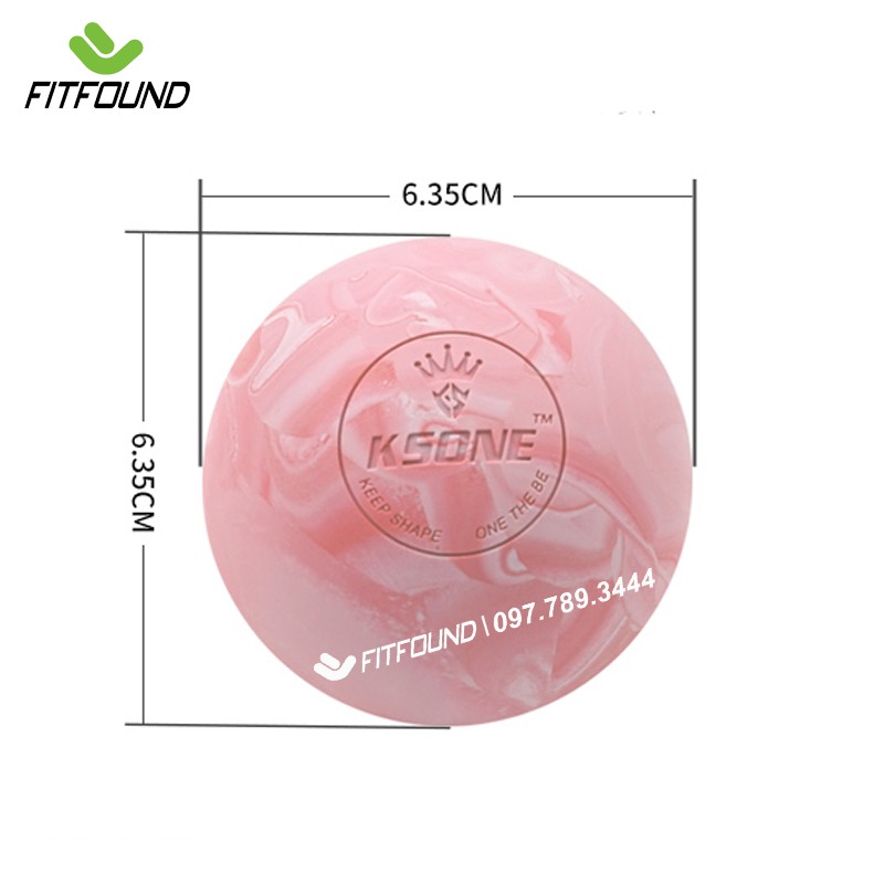 Bóng cao su đặc giãn cơ , dãn cơ- lacrosse ball Ksone chính hãng tặng túi đựng bóng