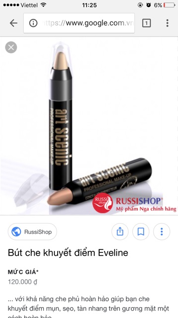 Bút Che Khuyết Điểm Eveline, che phủ 24h | BigBuy360 - bigbuy360.vn