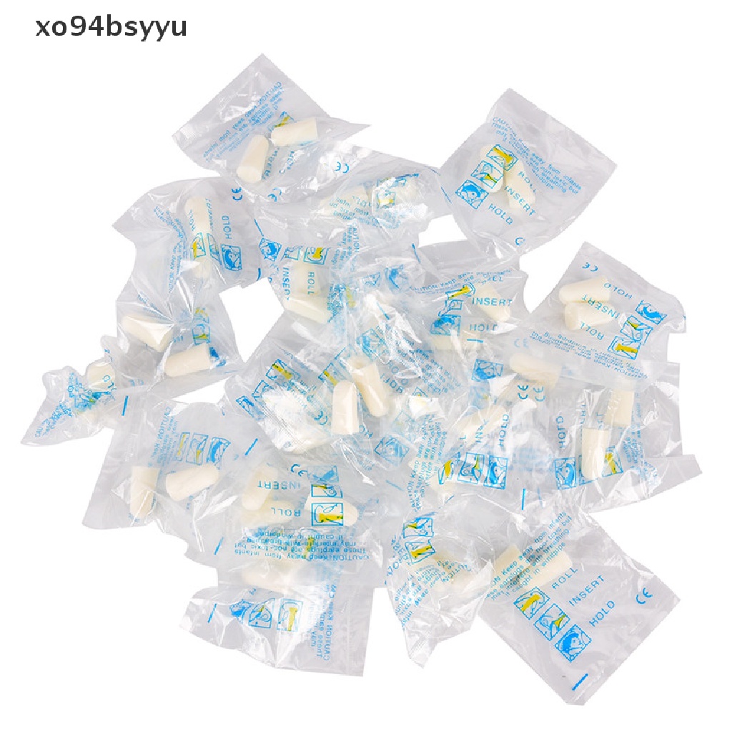 Set 40 / 20 Cặp Nút Bịt Tai Bằng Xốp Mềm Bảo Vệ Chống Tiếng Ồn Khi Ngủ Du Lịch Xo94B Vn