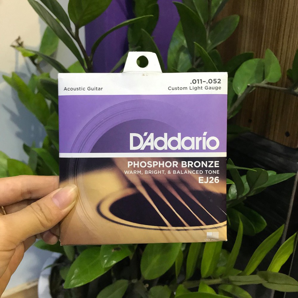 DÂY ĐÀN ADDARIO EJ26 CHÍNH HÃNG - TẶNG 1 PHÍM GẢY