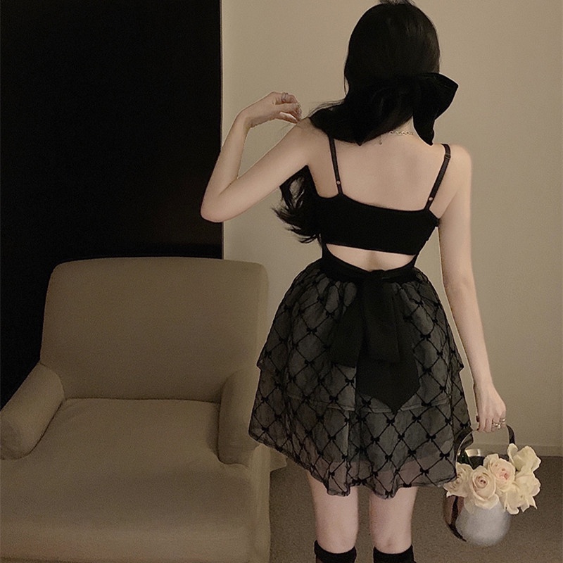 Đầm Dự Tiệc Hai Dây Mini Thời Trang Dành Cho Nữ
