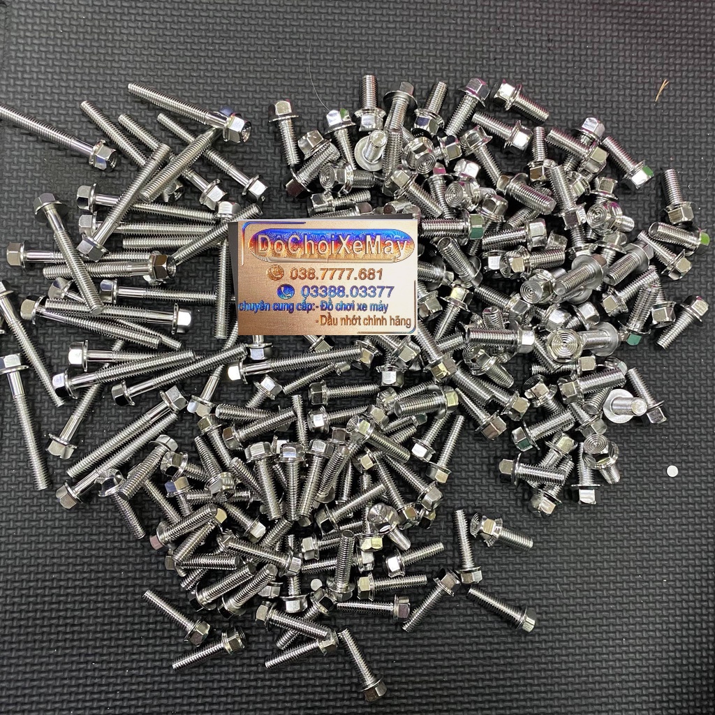 ( Mẫu V2 Thái Xoáy Inox ) Ốc Salaya Salaza 10li23 10li30 10li40 10li50 10li60 ( Đầu T ) . DoChoiXeMay