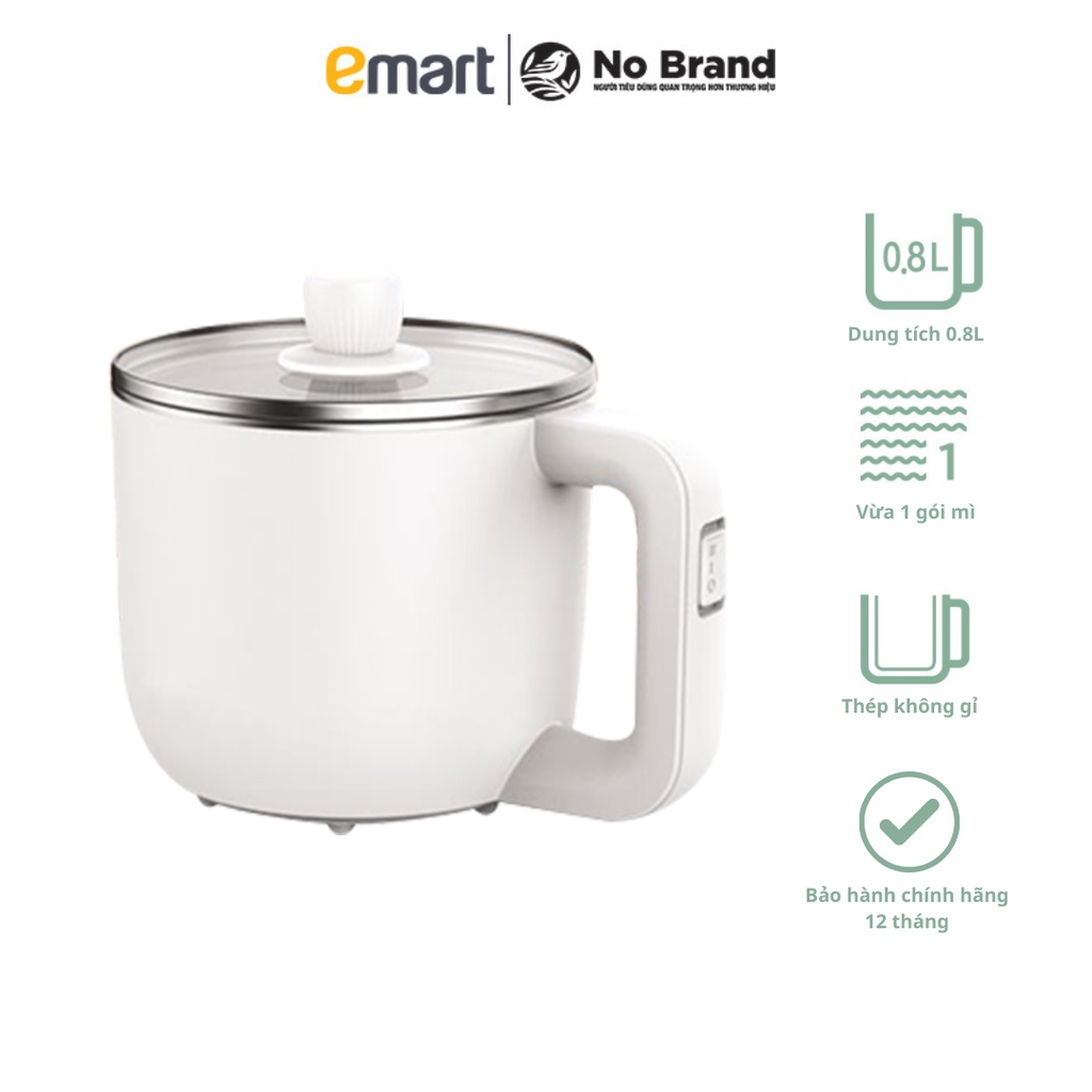 Ca Nấu Mì Đa Năng No Brand MPM-1901 800ml - Bảo Hành Chính Hãng - Emart VN