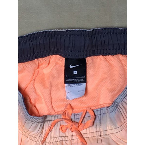 Quần short thể thao nam màu cam orange pulse dây rút lưng hiệu Nike size S chính hãng hàng mỹ