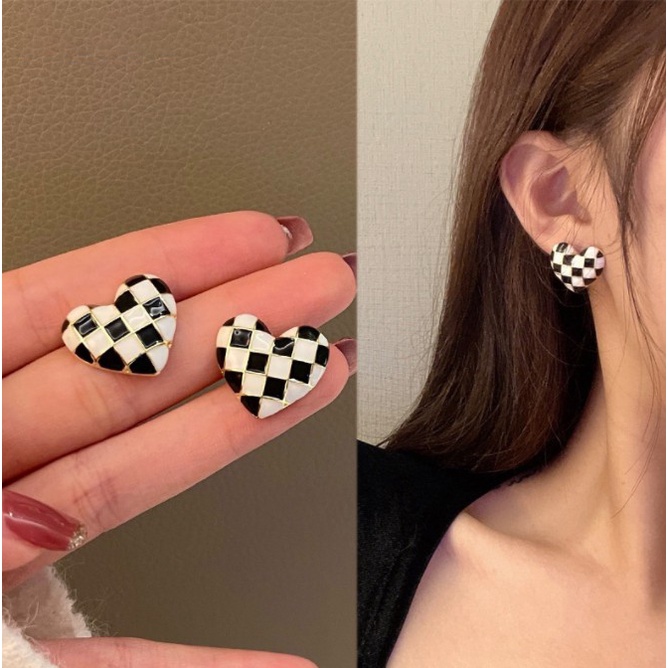 iF YOU Khuyên Tai Kim Loại Dạng Lưới Phong Cách Hàn Quốc Cho Nữ