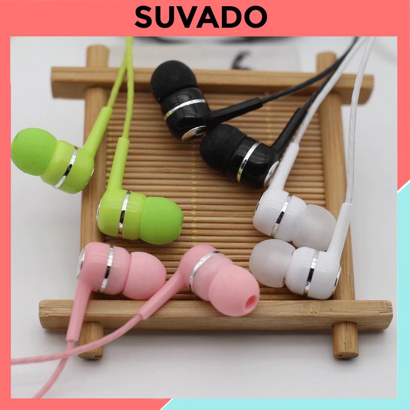 Tai nghe Có dây nhét tai chống ồn nghe nhạc jack cắm 3.5mm cho điện thoại giá rẻ X1006 SUVADO