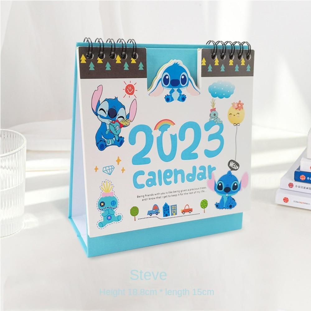 PEWANY Lịch Để Bàn 2023 Mini Họa Tiết Hoạt Hình Dễ Thương