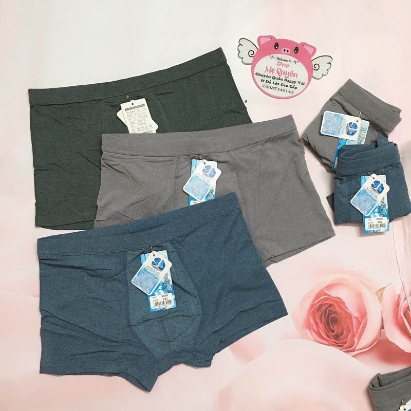 Quần lót đùi nam cao cấp, chất cotton thun co dãn kháng khuẩn vượt trội