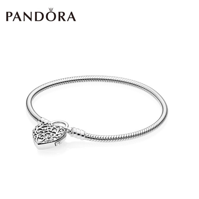 Pandora Mặt Dây Chuyền Xi Mạ Bạc 925 Kèm Hộp