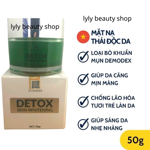 Mặt Nạ Thải Độc Detox White Mask KARMEL Dành Cho Mọi loại Da