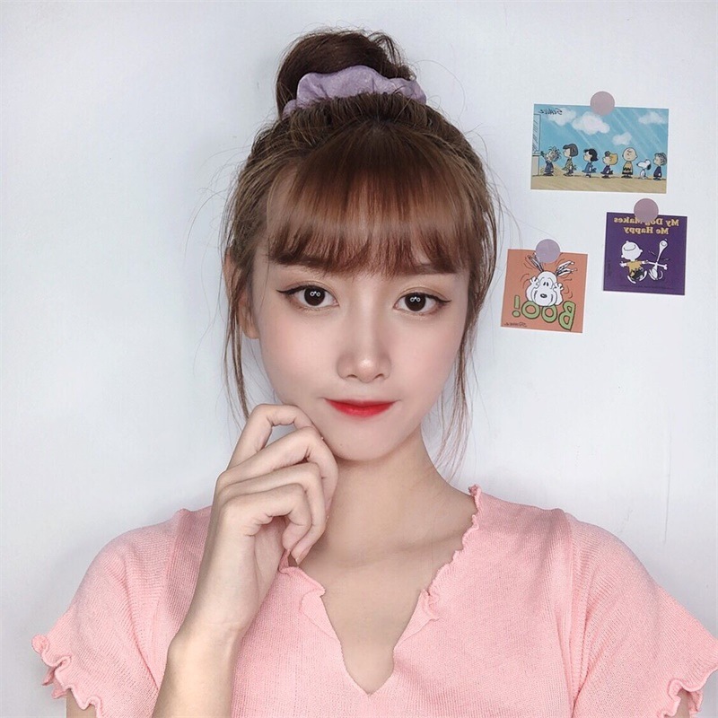 Dây Thun Buộc Tóc Dễ Thương Phong Cách Cổ Điển Dành Cho Nữ