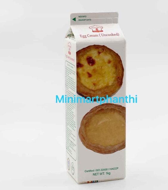 Combo Đế bánh tart trứng 30 chiếc vị truyền thống + hộp kem trứng 1L