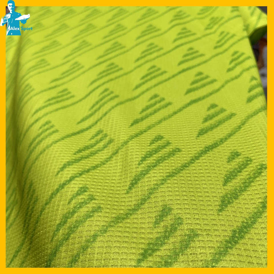 Bộ Quần Áo Bóng Đá CLB MU mẫu 3 Xanh Chuối Full Logo 2023 - Alex Sport