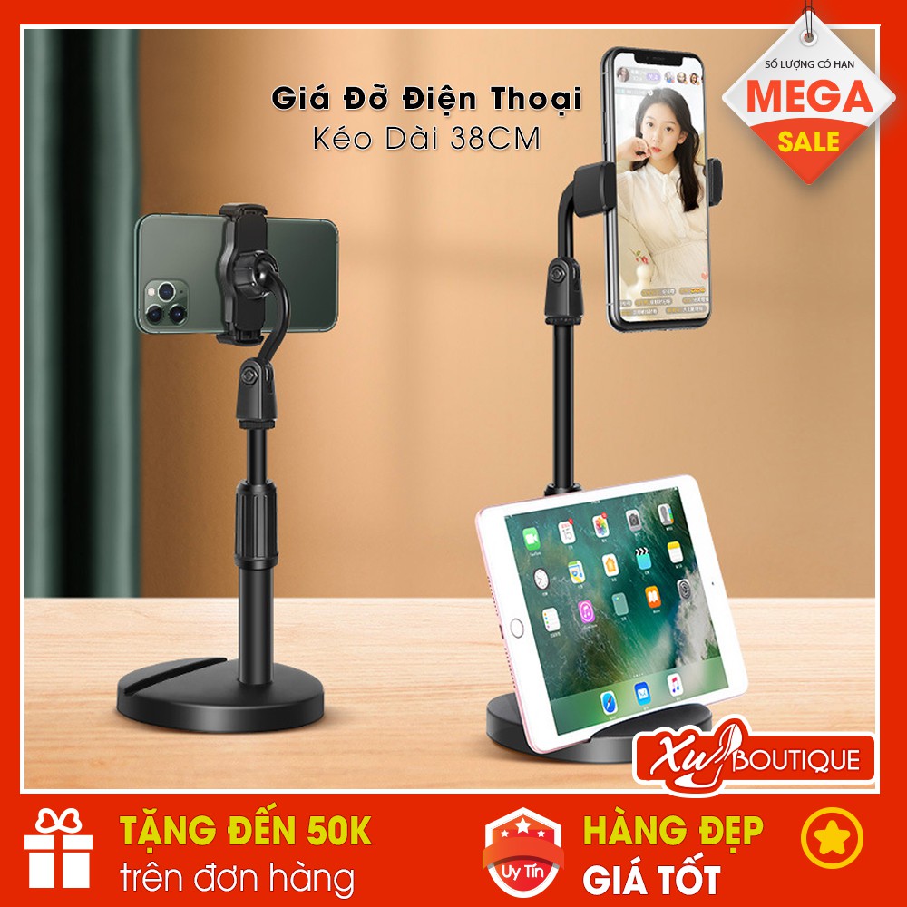 Giá Đỡ, Kẹp Điện Thoại Dài 38Cm Để Bàn Xem Phim, Chụp Hình Đa Năng Xoay 360 Độ Chuyên Dụng