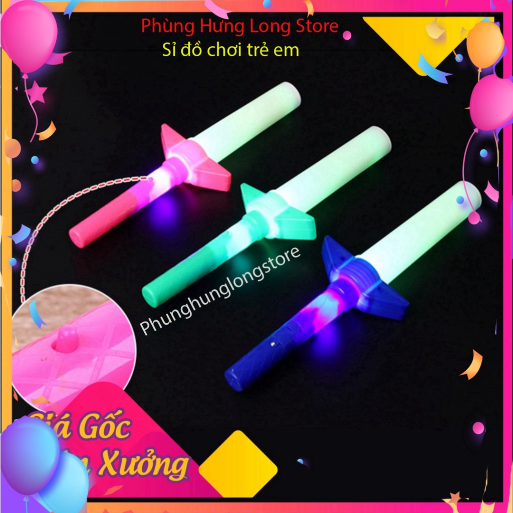 Thanh Kiếm công cụ giải trí 4 Đoạn Có đèn LED chiếu sáng chiếu sáng dành riêng cho Trẻ Em đã lắp pin