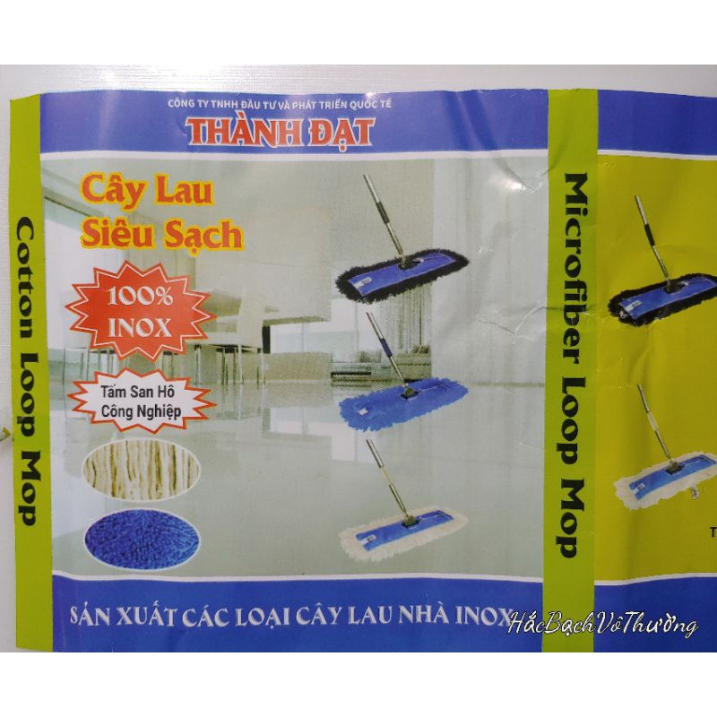 Chổi lau tường 1,5m và 3m size 45cm   tặng kèm 1 bông lau dự phòng