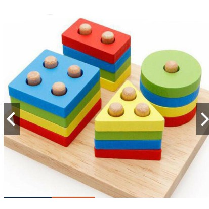 Đồ chơi gỗ thông minh phát triển trí tuệ cho bé, combo đồ chơi giáo dục montessori bằng gỗ tự nhiên an toàn