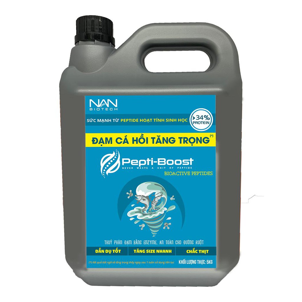 Đạm thuỷ phân - PEPTIBOOST - mồi câu cá chép, cá trê, cá rô phi, cá trắm  - 1KG