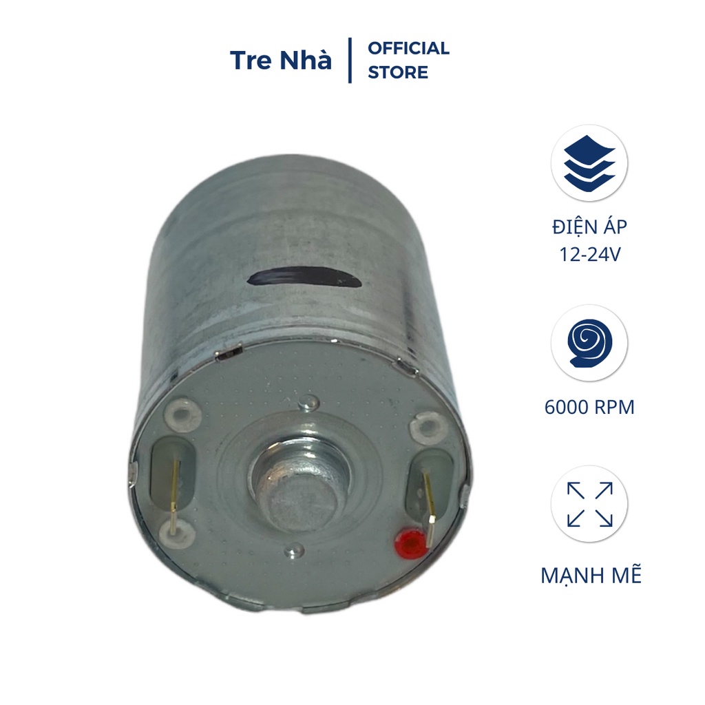 Động cơ Wanbaozhi 370-11670 Bàn chải kim loại quý DC12V-24V Động cơ DC chính xác cho thiết bị AV xe