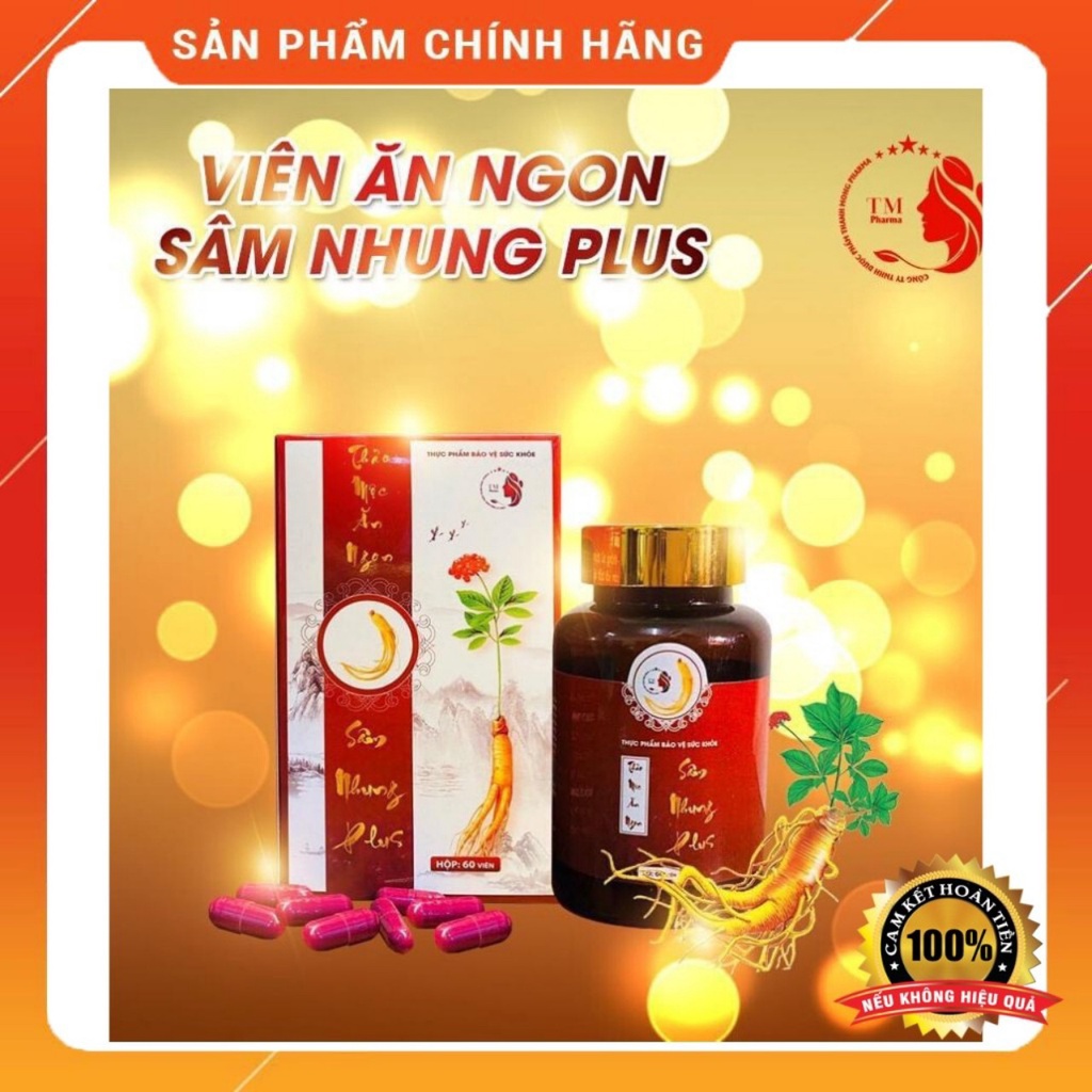 Sâm Nhung Plus - Tăng Cân An Toàn Hiệu Quả (Hộp 60 viên)