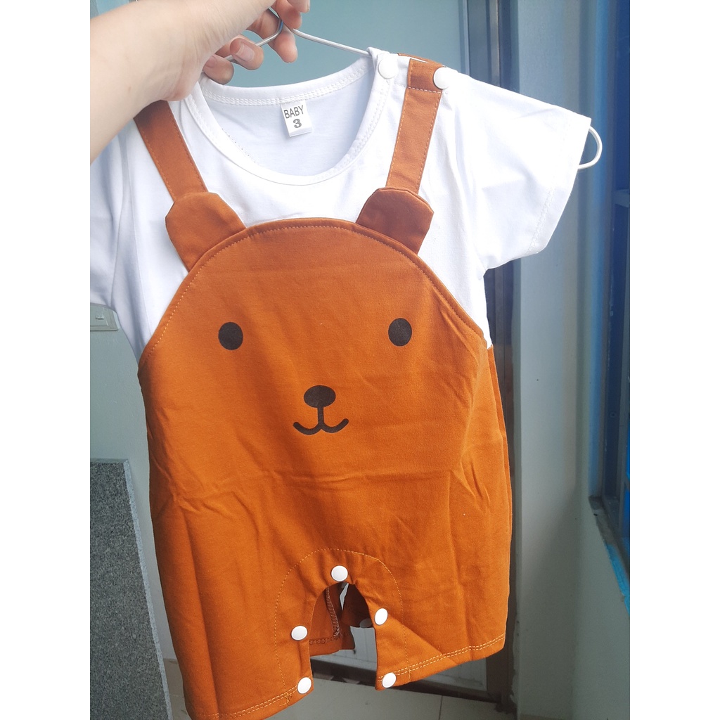 Body yếm bé trai bé gái mẫu Áo liền quần một mảnh thời trang mùa hè cho trẻ sơ sinh từ 3-12kg