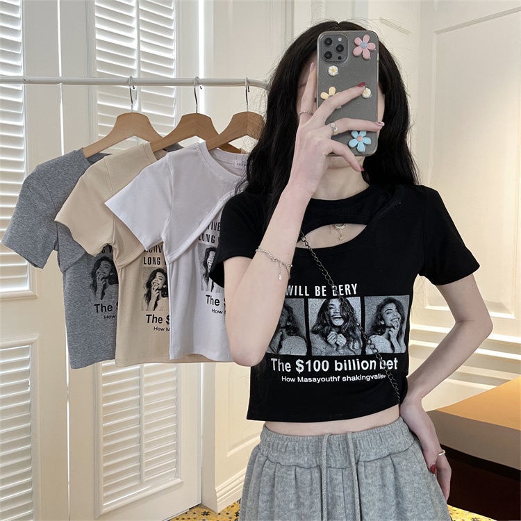 Áo Thun Nữ Ngắn Tay Cổ Tròn In Hình Thời Trang 2022 JL-TX-225