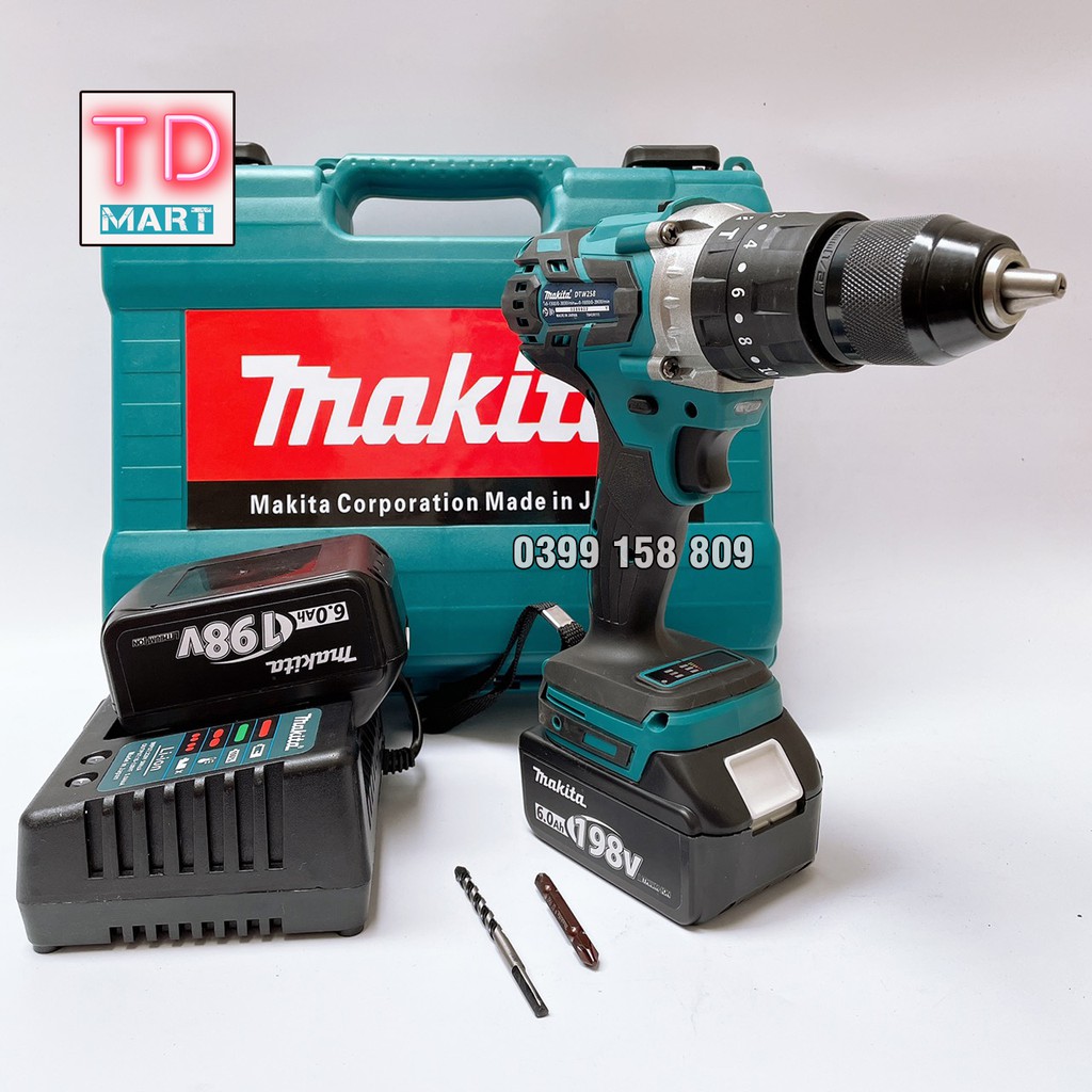 Máy khoan pin Makita 198V Makita Không Chổi Than