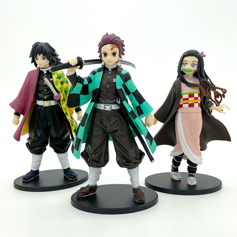 Mô Hình Demon Slayer Kimetsu no Yaiba Nhân Vật Figure Shinobu, Tanjirou, Zenitsu, Inosuke, Nezuko 15-17cm