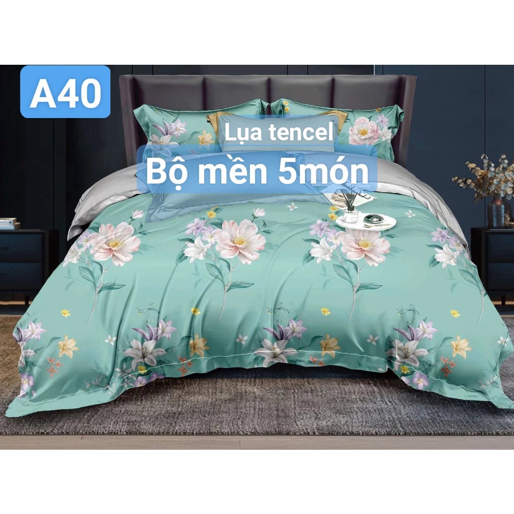 Bộ drap CÓ MỀN Tencel vải nhập Hàn Quốc đỉnh cao mát , mềm mại 5 MÓN hoặc mền lẻ