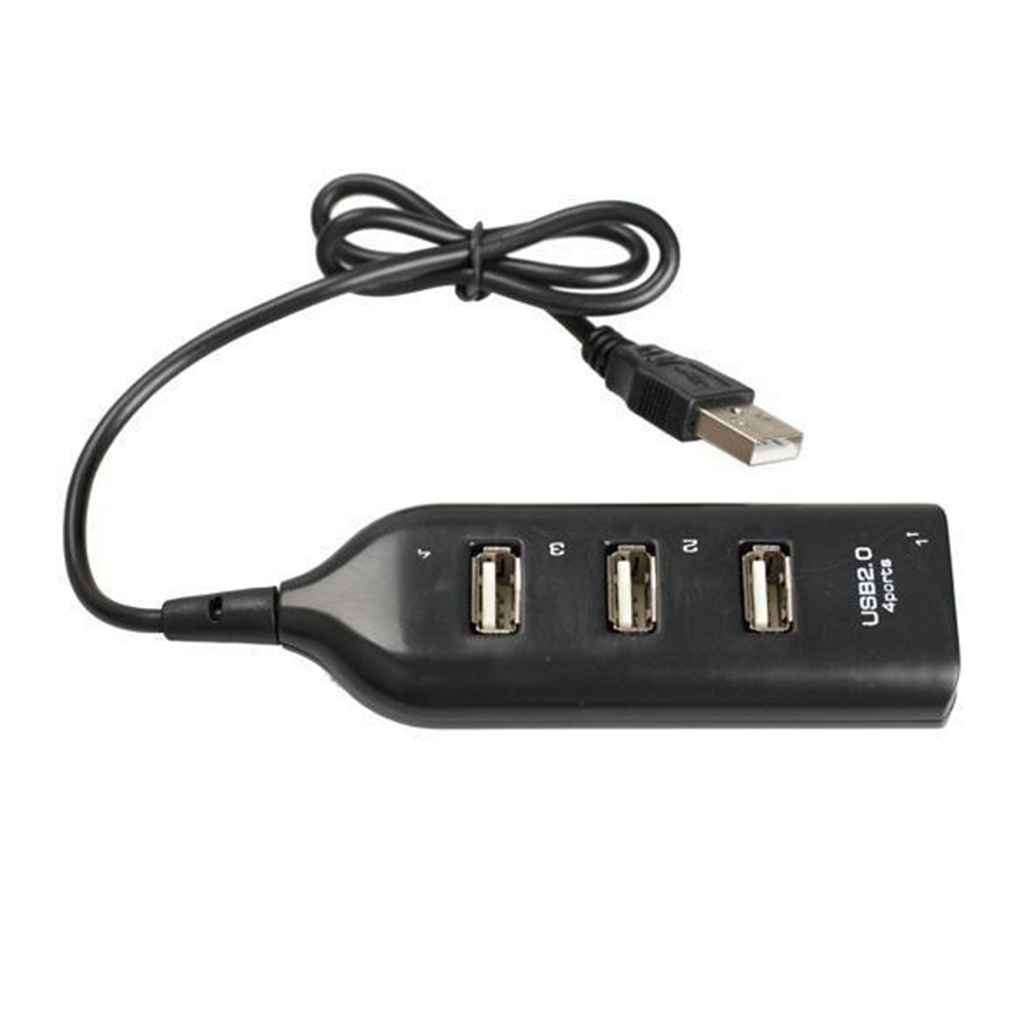 MC-4 Ports USB 2 0 HUB Plug Expander Adapter With Cable Charging Concentrator Computer Laptop Accessory