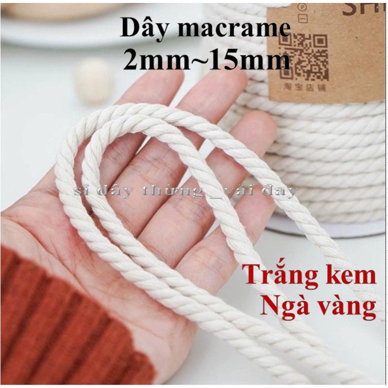 Dây thừng, dây thừng trang trí, 0.5kg, làm handmade, decor, cat tree, cào móng mèo, macrame