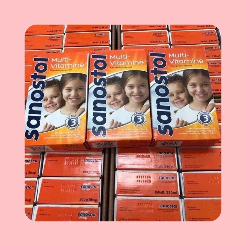 vitamin tổng hợp sanostol của đức số 3 460ml Phù hợp cho bé từ 3 -6 tuổi