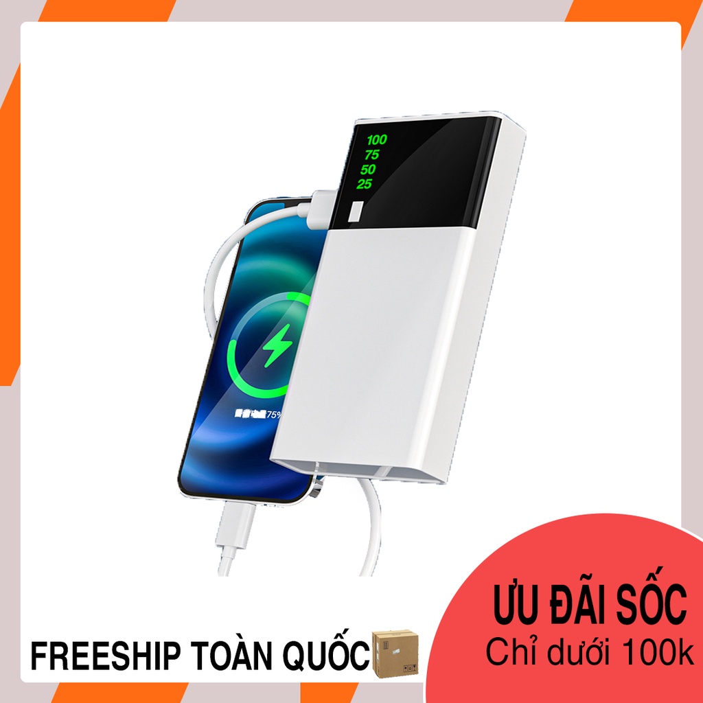 Sạc Dự Phòng 10000mah Pin Dự Phòng Sạc Nhanh Nhỏ Gọn Tiện Lợi Power Bank