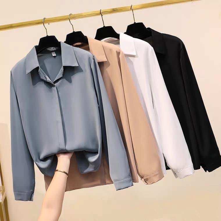Áo Sơ Mi Nữ Công Sở Nhiều Màu Chất Liệu Lụa Mềm Mịn Cao Cấp | BigBuy360 - bigbuy360.vn