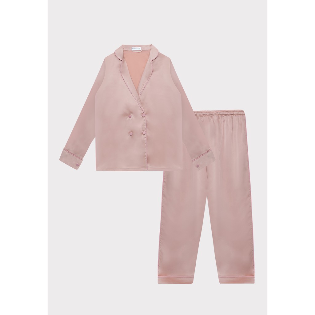 𝗛𝗮̀𝗻𝗴 𝗰𝗵𝗶́𝗻𝗵 𝗵𝗮̃𝗻𝗴 Set Đồ Ngủ Pyjama lụa vest cơ bản 4 màu sang trọng cao cấp - ON WORKSHOP