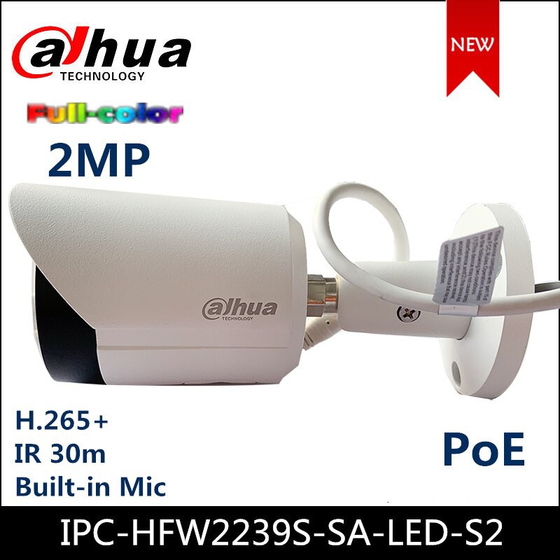 Camera IP 2 MP DAHUA Full Color HFW2239SP-SA-LED-S2 (tem DSS)