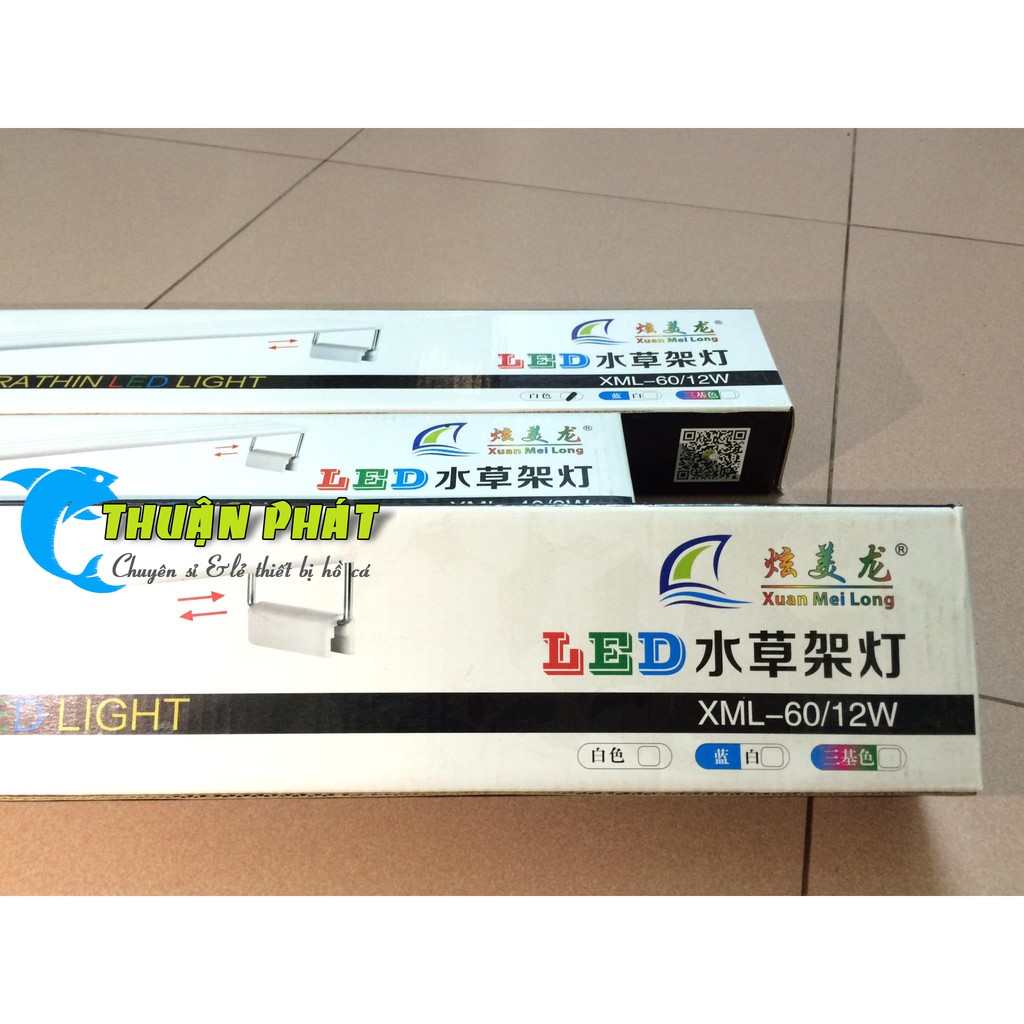 Đèn Hồ Cá Siêu Sáng Led Trắng XML 40cm, Led Trắng XML 60cm, Led XML 60cm 3 chế độ