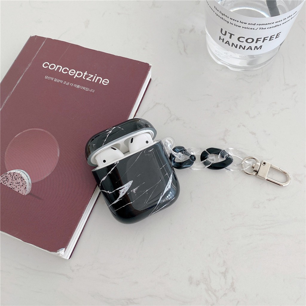 Vỏ đựng hộp sạc tai nghe họa tiết vân đá cho iPhone AirPods Pro AirPods 1/2 | BigBuy360 - bigbuy360.vn